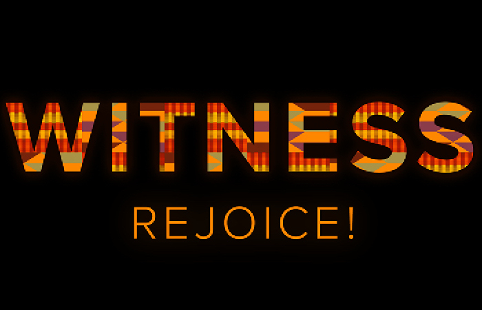 WITNESS with Kente Cloth Pattern and Rejoice!