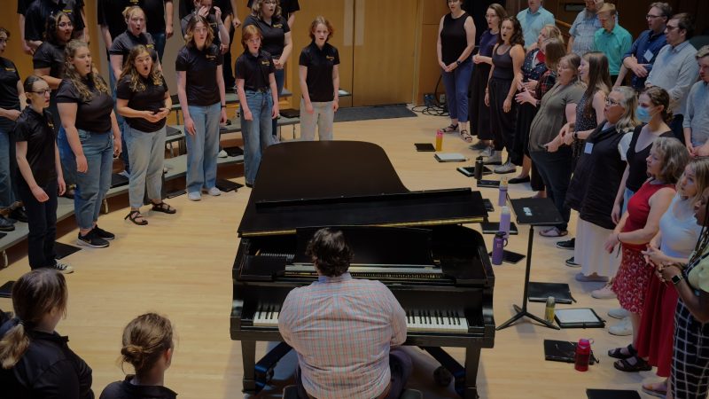 <h3>Ensemble Singers visit UMD</h3>